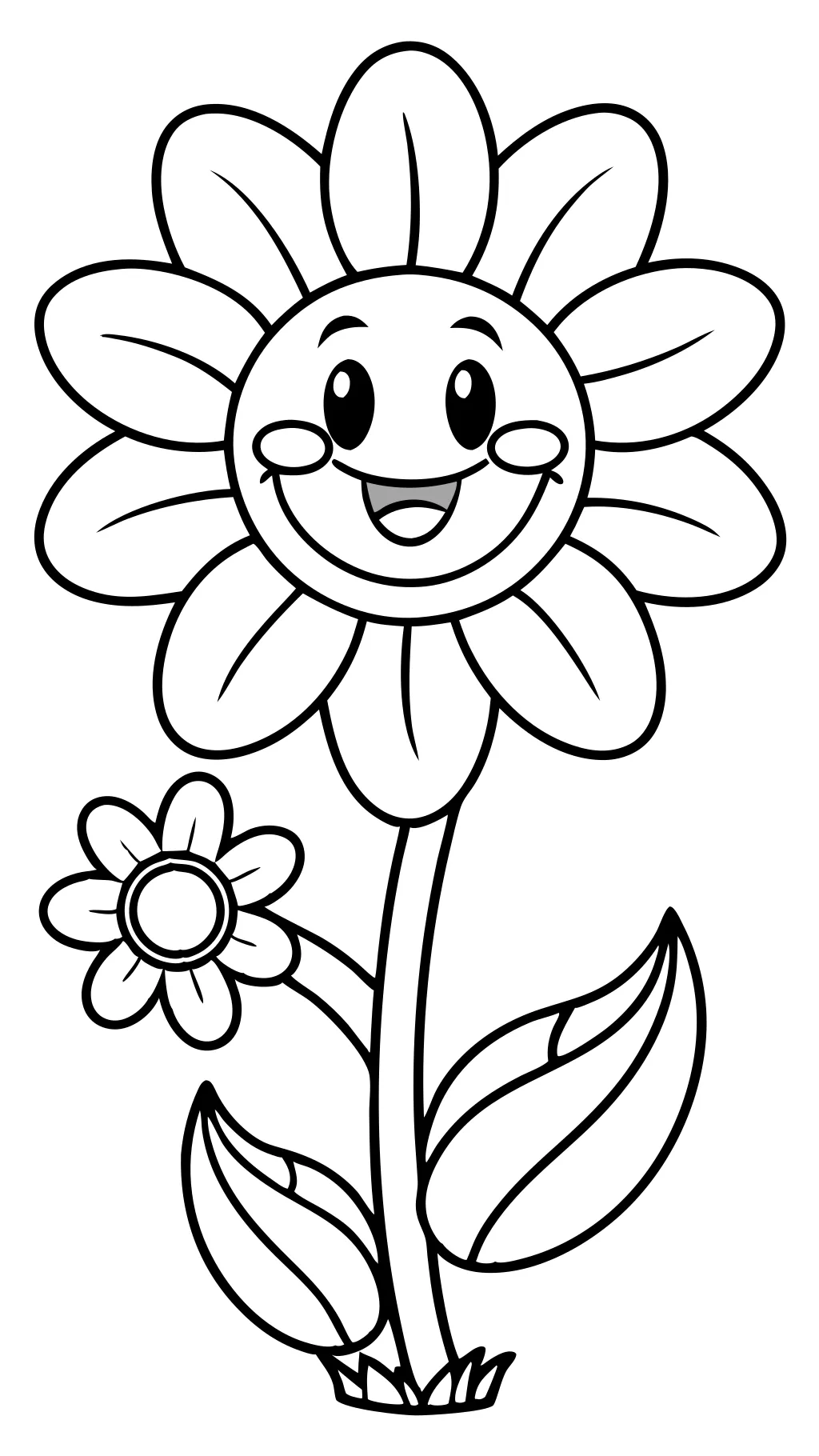 coloring pages of flowers for preschool